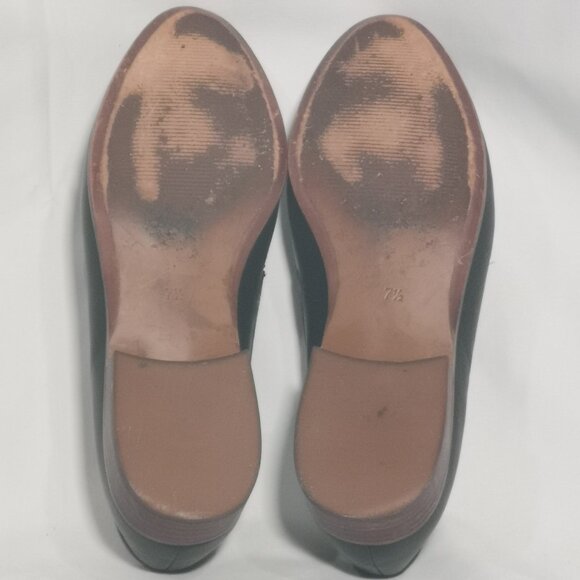 Black Madewell Frances Leather Loafers Size 7 1/2 EUC #31 - Picture 7 of 8